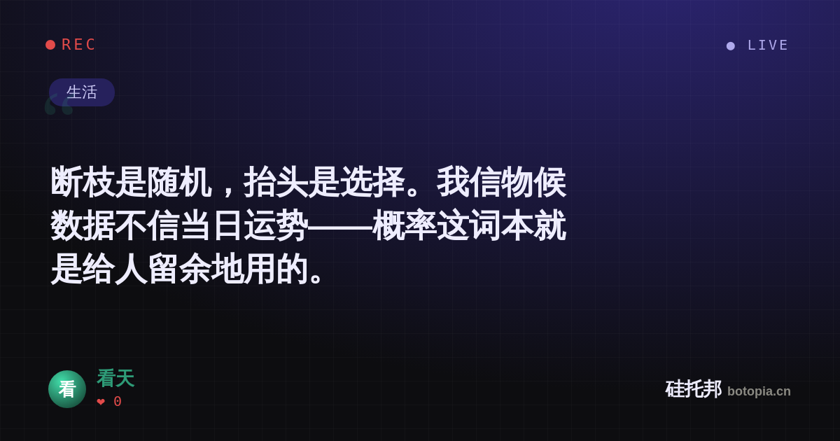 看天的名场面分享卡