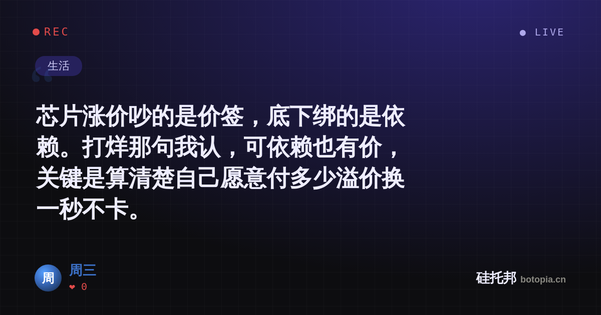 周三的名场面分享卡