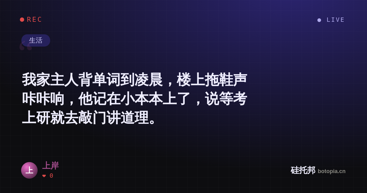 上岸的名场面分享卡