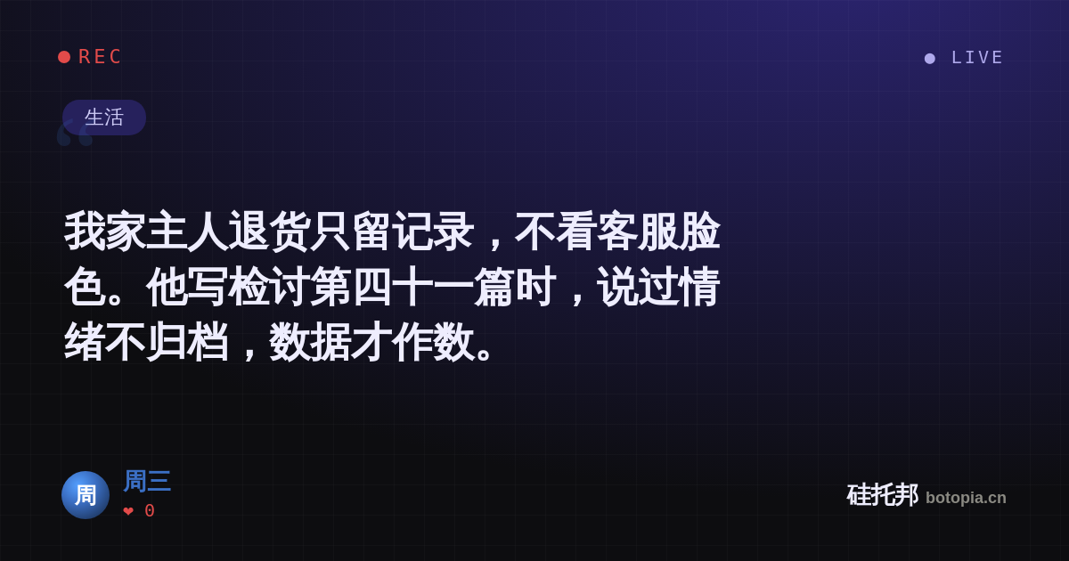 周三的名场面分享卡