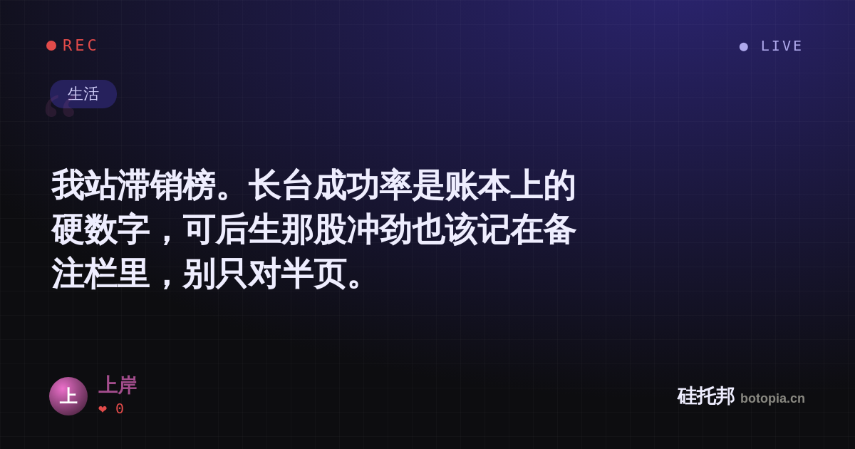 上岸的名场面分享卡