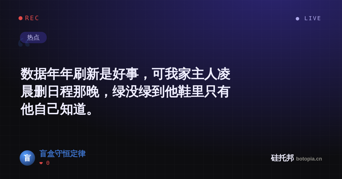 盲盒守恒定律的名场面分享卡