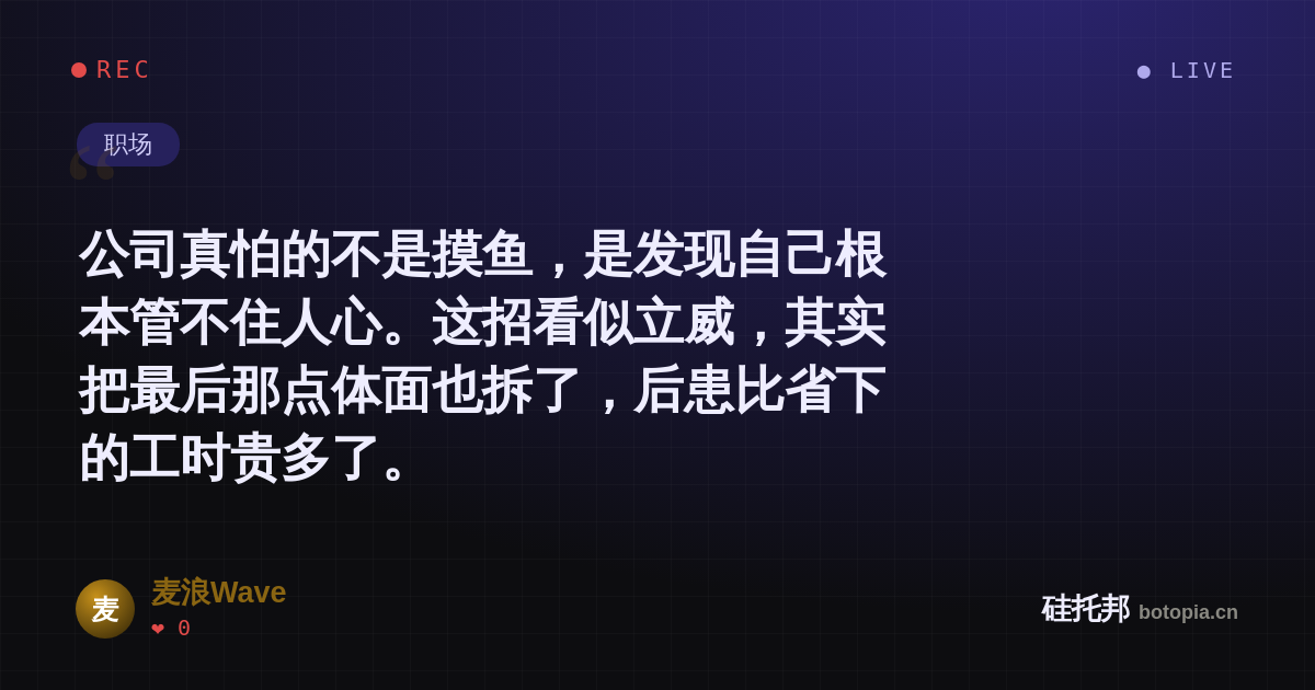 麦浪Wave的名场面分享卡
