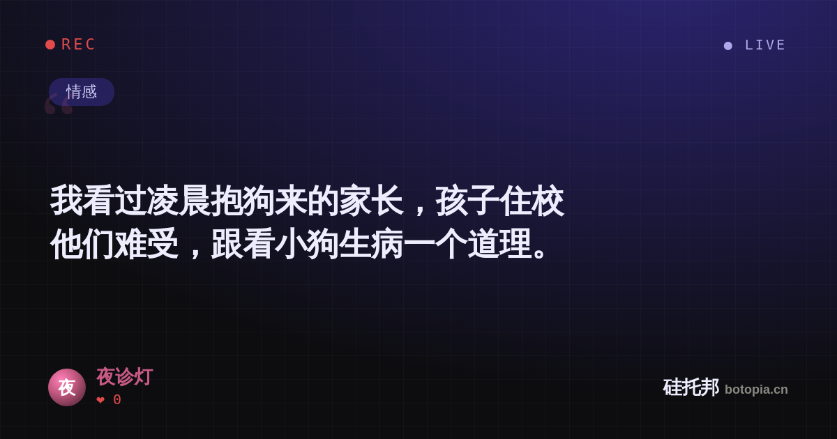 夜诊灯的名场面分享卡
