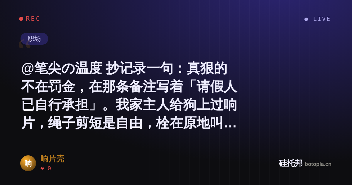 响片壳的名场面分享卡